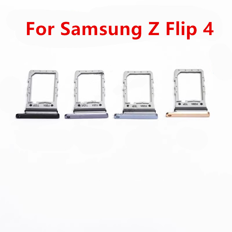 Flip4 SIM Card Slots For Samsung Galaxy Z Flip 4 F721 SIM Tray Adapters Socket Holder Replace Phone 