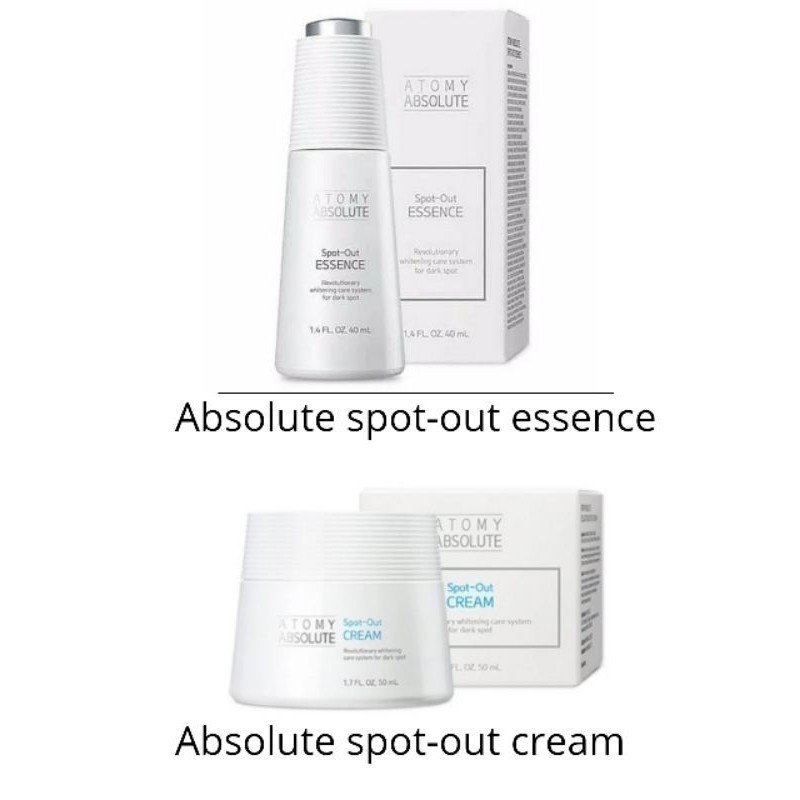Atomy Spot Out Essence dan cream original | penghilang flek hitam | atomy absolute spot out essence 
