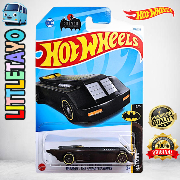 Hot Wheels Batman The Animated Series Hitam Kuning Diecast Mobil Batman