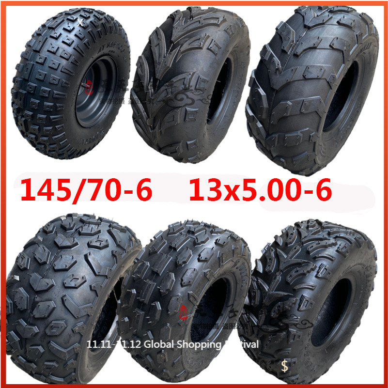 Ban ATV 6 Inci 145/70-6 14X5.00-6 13X5.00-6 untuk kendaraan roda empat Cocok untuk roda depan atau b