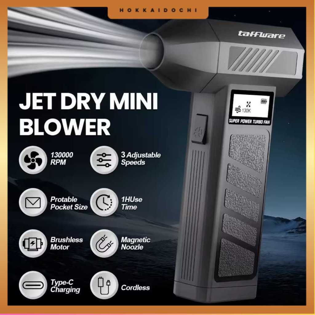 Taffware Mini Turbo Violent Air Blower Cordless Jet Portable 130000RPM - P30