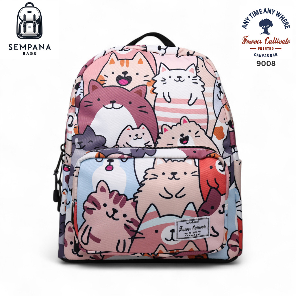 FOREVER CULTIVATE 9008 Tas Ransel Serbaguna / Multifunction Backpack / Tas Sekolah Suitable for Tab 