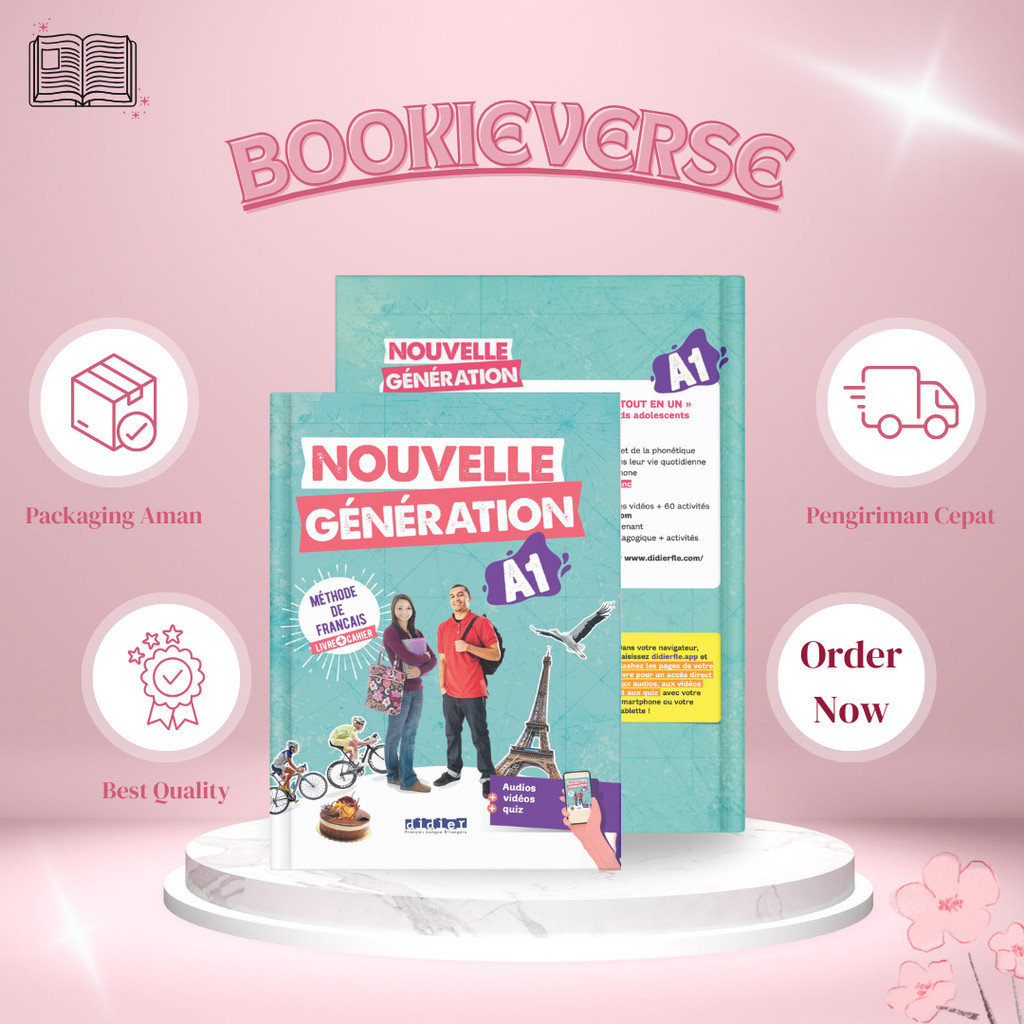 Buku Belajar Bahasa Prancis | Nouvelle Génération A1 Livre + Cahier & Guide Pedagogique