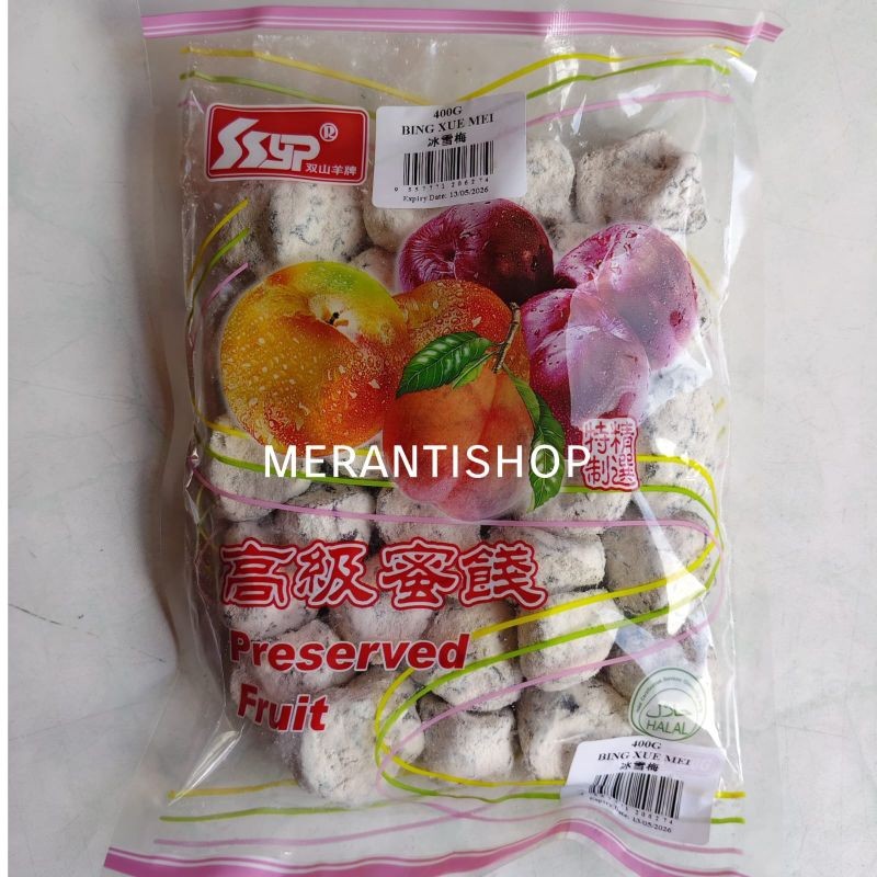 Manisan Buah Buahan Xue Hua Mei Preserved Fruit 400 Gram
