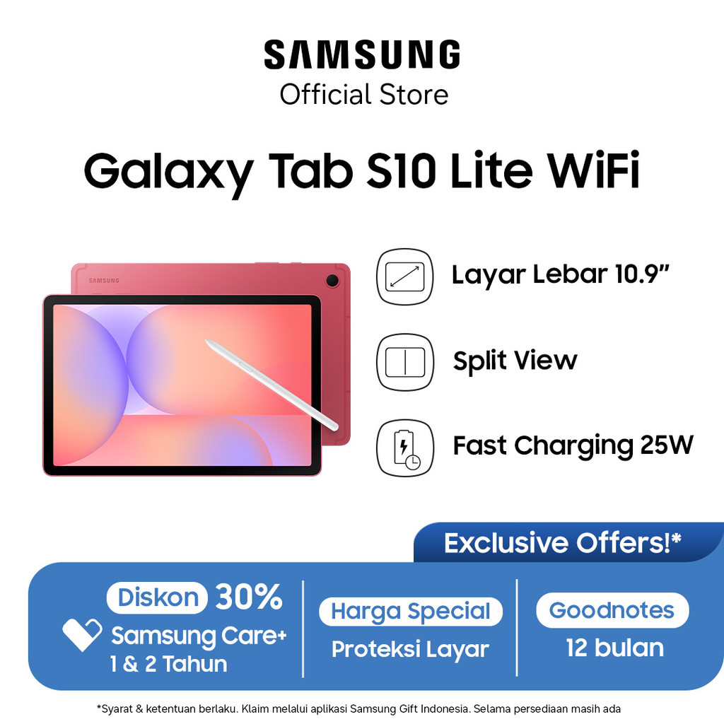 Samsung Galaxy Tab S10 Lite WiFi 6/128GB - Coralred