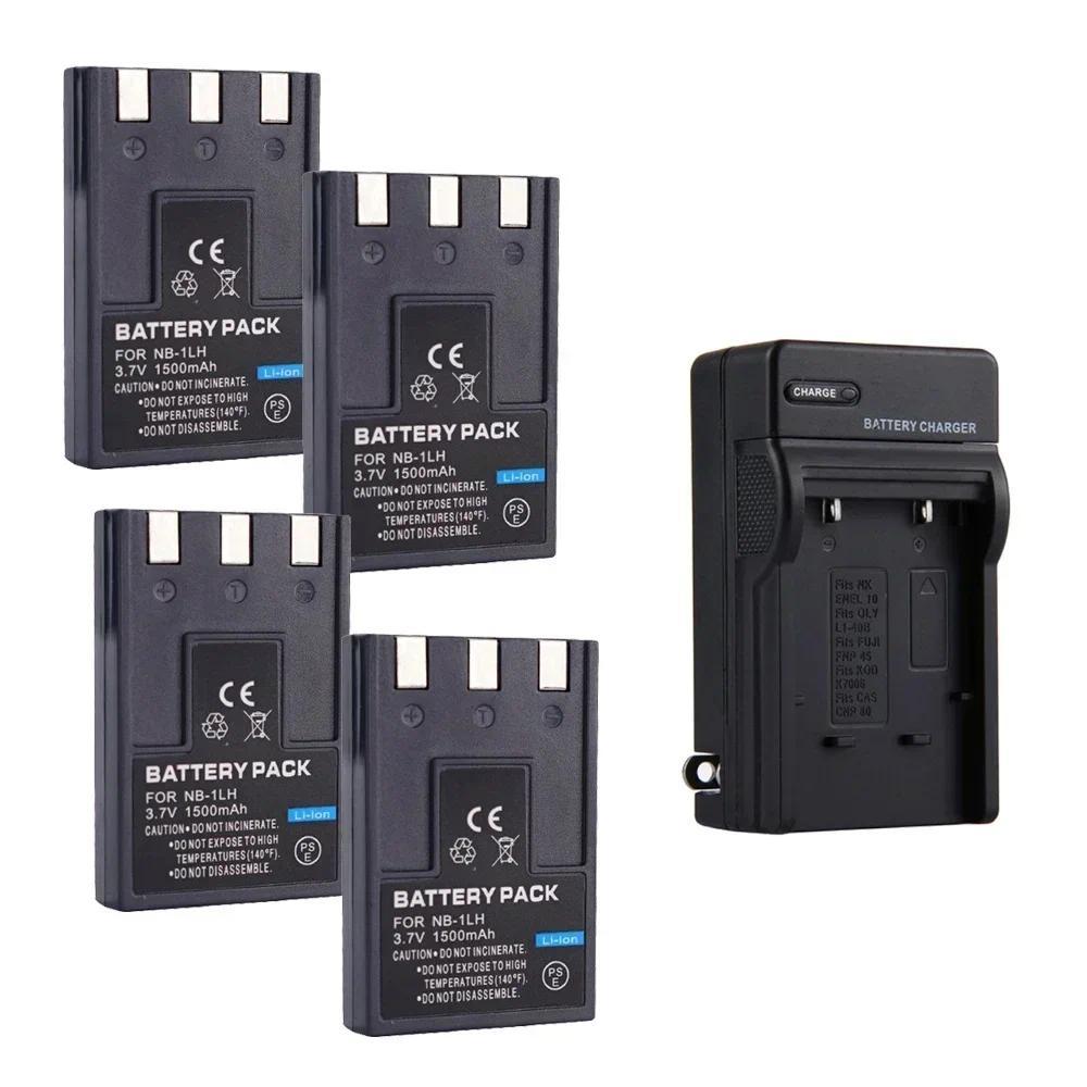 3.7V 1500mAH NB-1LH Battery Suitable for Canon IXUS 300A IXUS320 IXUS330 IXUS400 IXUS430 IXUS500 NB-