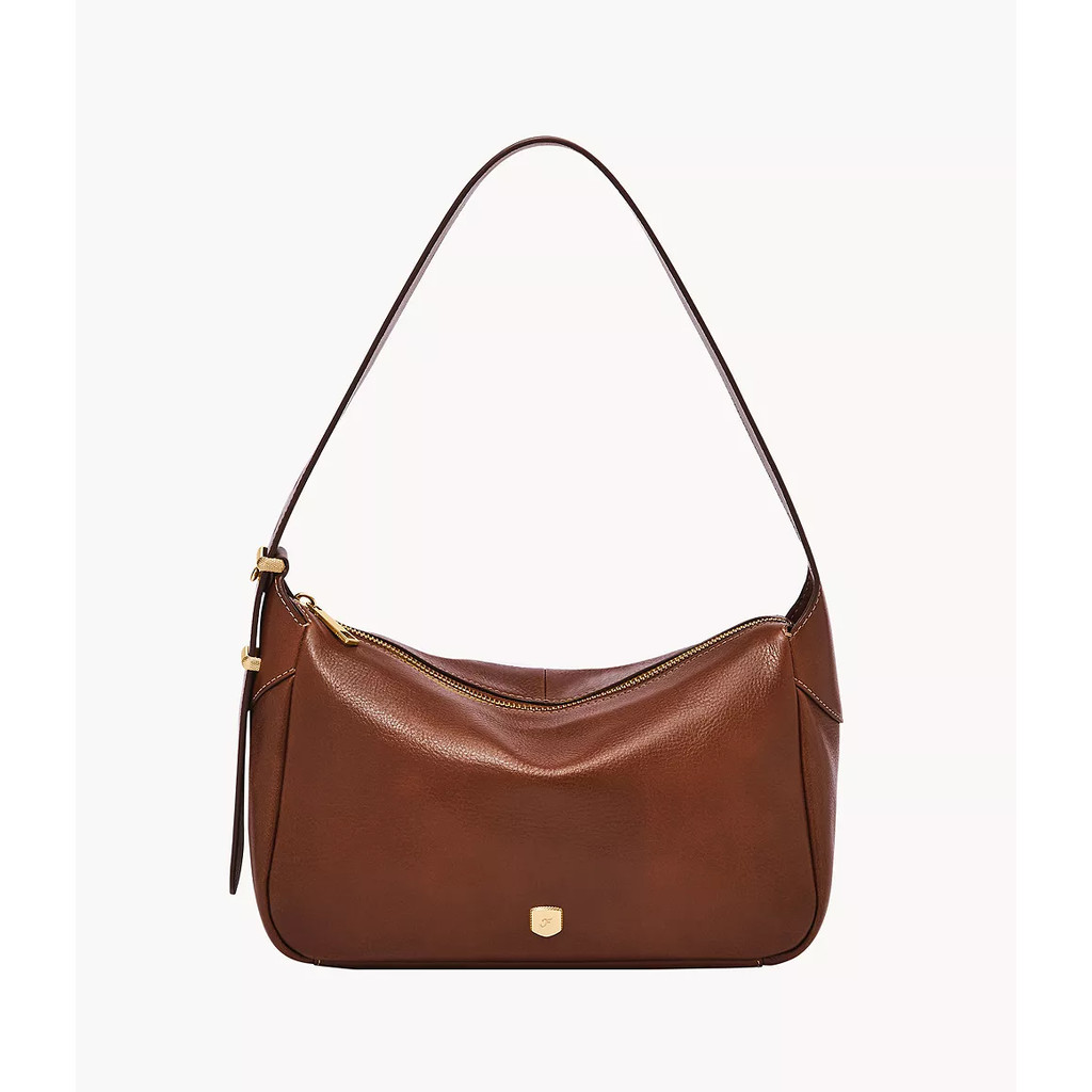 Fossil Dillon Leather Shoulder Bag Whisky Tas Selempang Wanita ZB11186-212