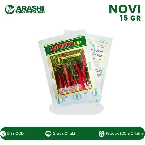 Benih Cabe Keriting NOVI 15gr Toleran Antraknosa Produksi Tinggi