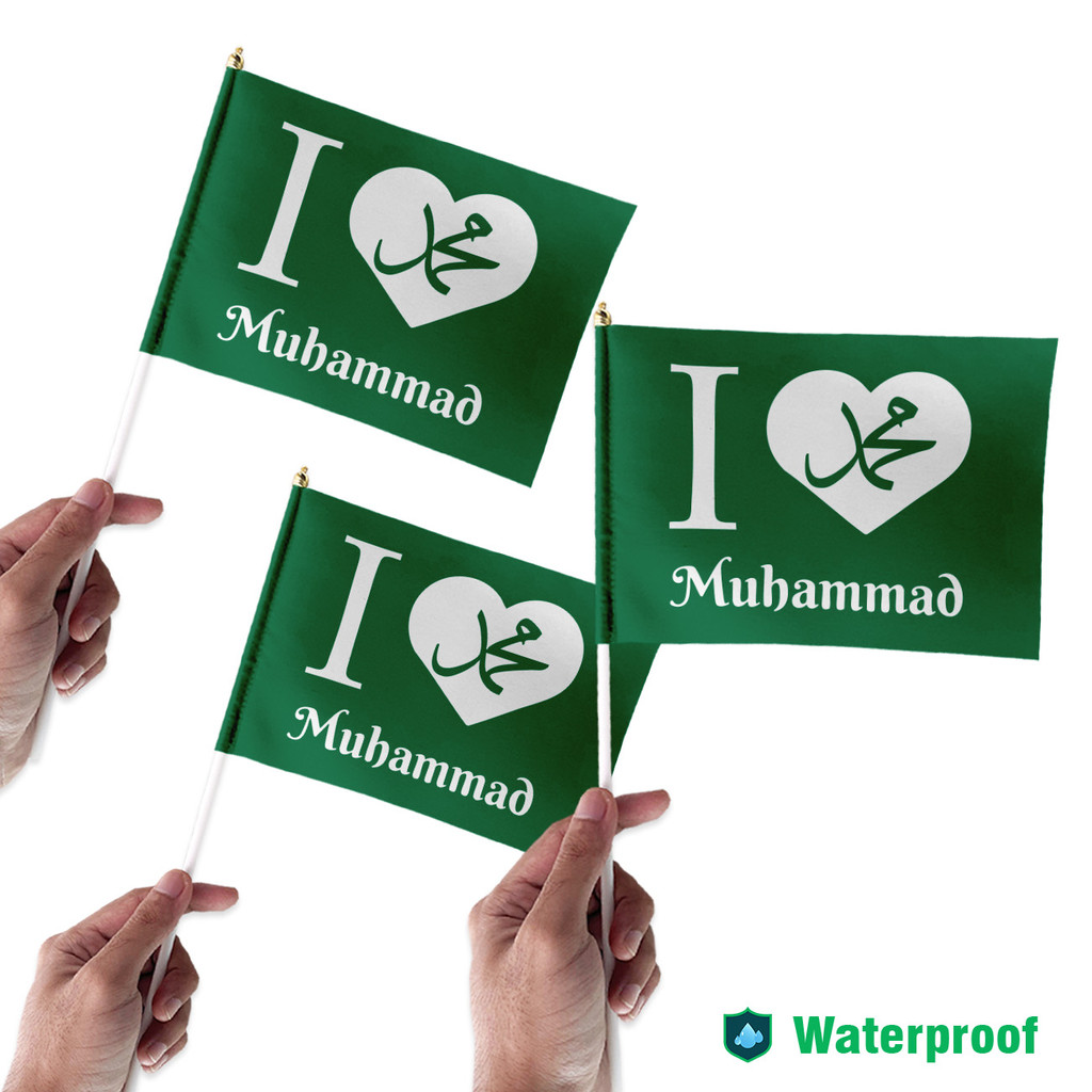 Bendera Maulid Nabi Muhammad | Bendera Maulid Nabi | Bendera Cinta Rasul | Bendera Hari Santri | Ben