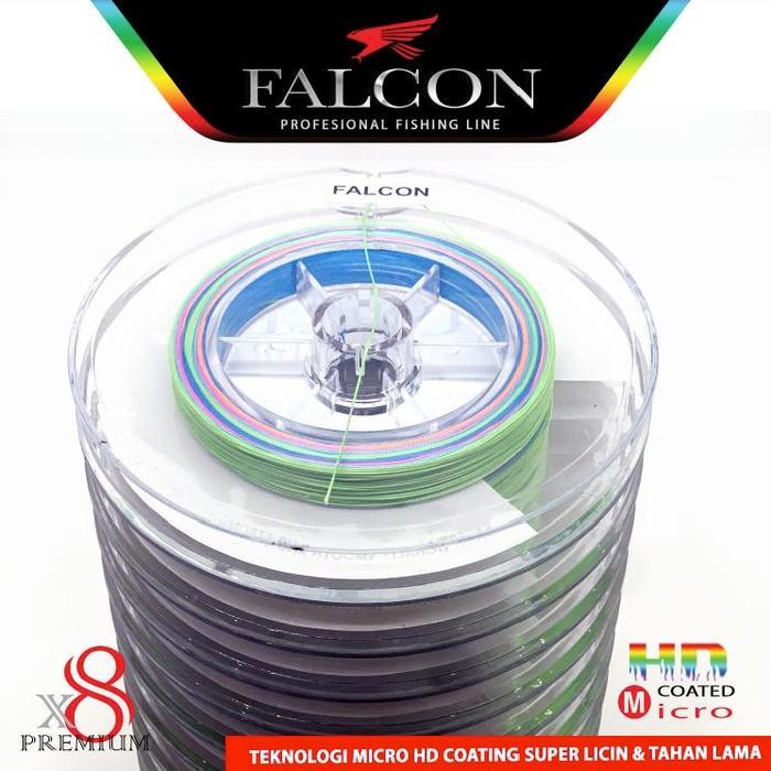 PROMO  Senar Pe X8 Falcon Super Braid 100 meter Connecting - Multi, PE 0.6