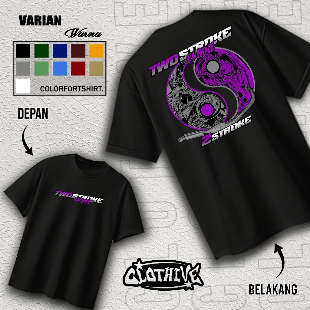 DRAFT - KAOS TWO STROKE ENGINE - KAOS TWO STROKE ENGINE PRIA DAN WANITA - TERBARU DAN TERLARIS
