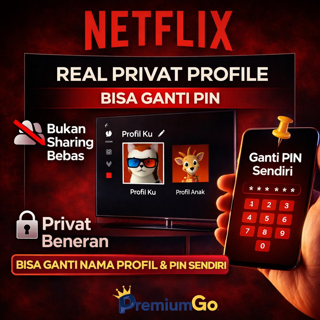 Netflix Premium 1 User 1 Profil Privat