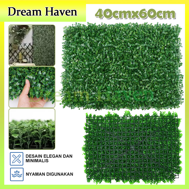 Rumput Buatan Plastik 40cmx60cm/RumputDaun Plastik Hias Dinding Taman