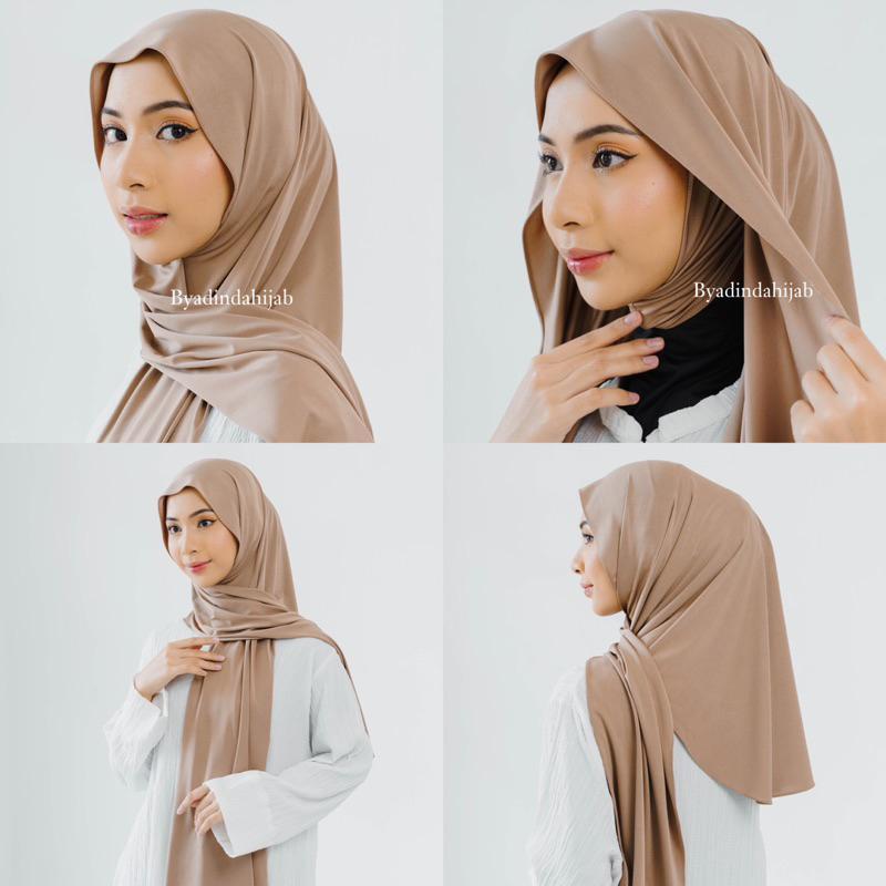 ADINDA Pashmina Inner Oval 2in1 Kaos Jersey Instant | Pasmina Kaos Jersey Bando Inner Inara Ciput Pr