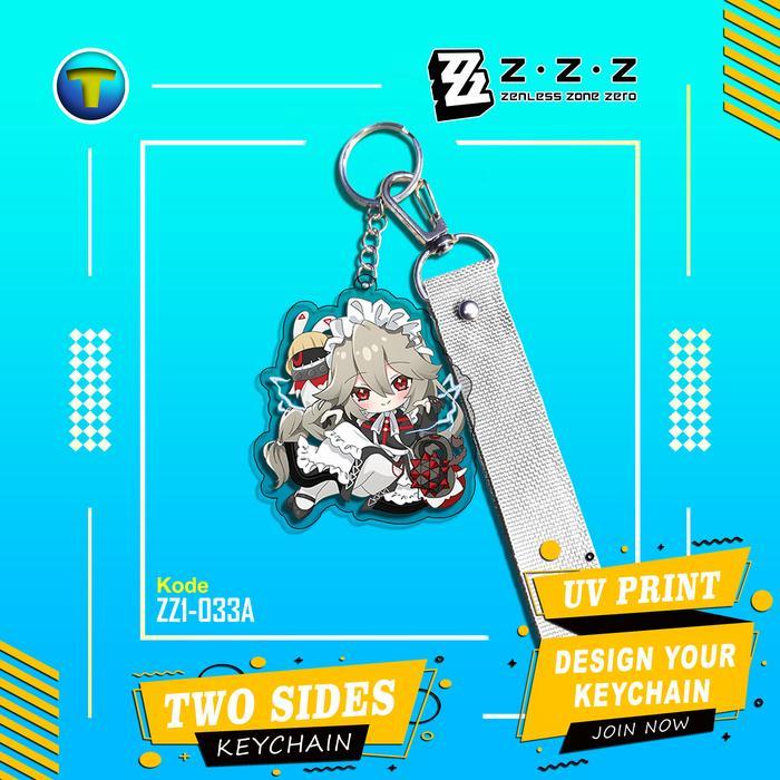 Gantungan kunci Rina Alexandrina Sebastiane Zenless Zone Zero ZZZ keychain ganci akrilik Victoria Ho