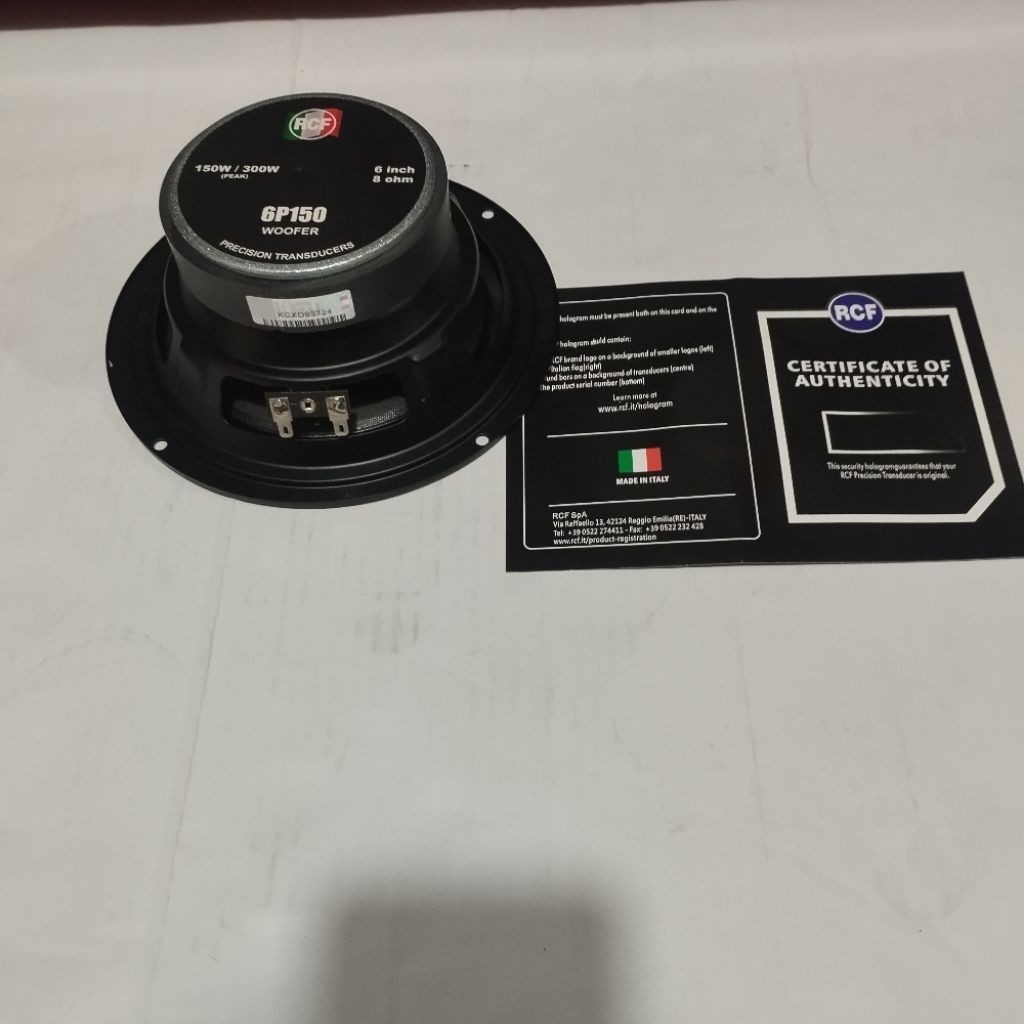 Speaker RCF 6P150 Woofer 6 Inch Original | Bass Padat & Nendang | 150W RMS / 300W Max