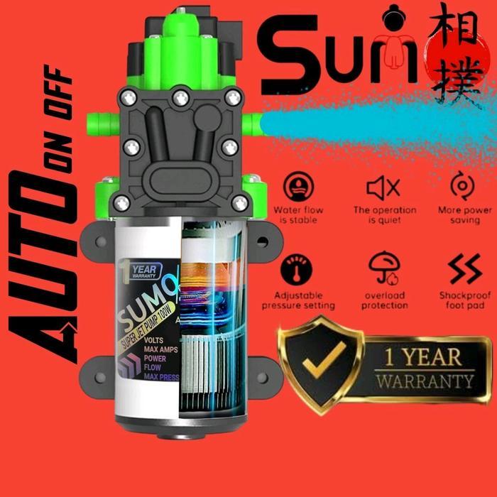 Hot Produk SUMO JAPAN Dinamo Pompa Sprayer Electrik 12V 400PSI/ Dinamo Sprayer Hama Elektrik 12V 400