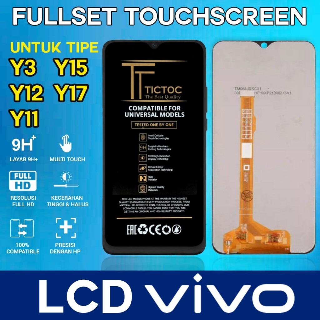 (ORIGINAL) LCD HP VIVO Y3 / Y12 / Y11 / Y15 / Y17 TICTOC FULL SET TOUCHSCREEN ORIGINAL HD