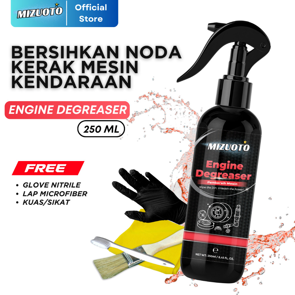 Engine Degreaser Pembersih Kerak Oli Karat Mesin Mizuoto 100ml 250ml IndustriAll Varian