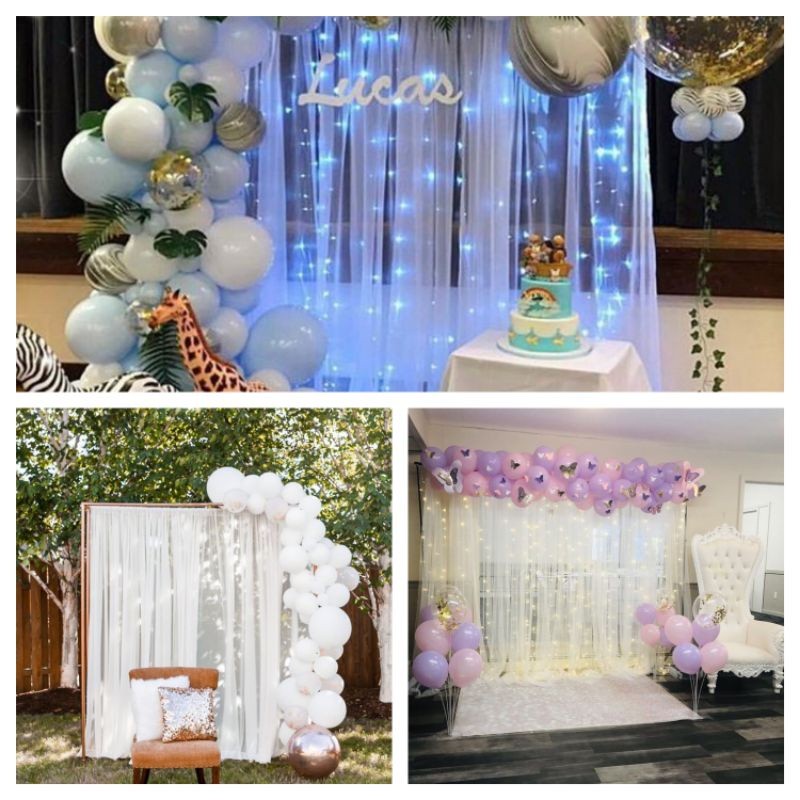 MELY STORE - Backdrop kain  Background ultah. backdrop tunangan. Backdrop simple