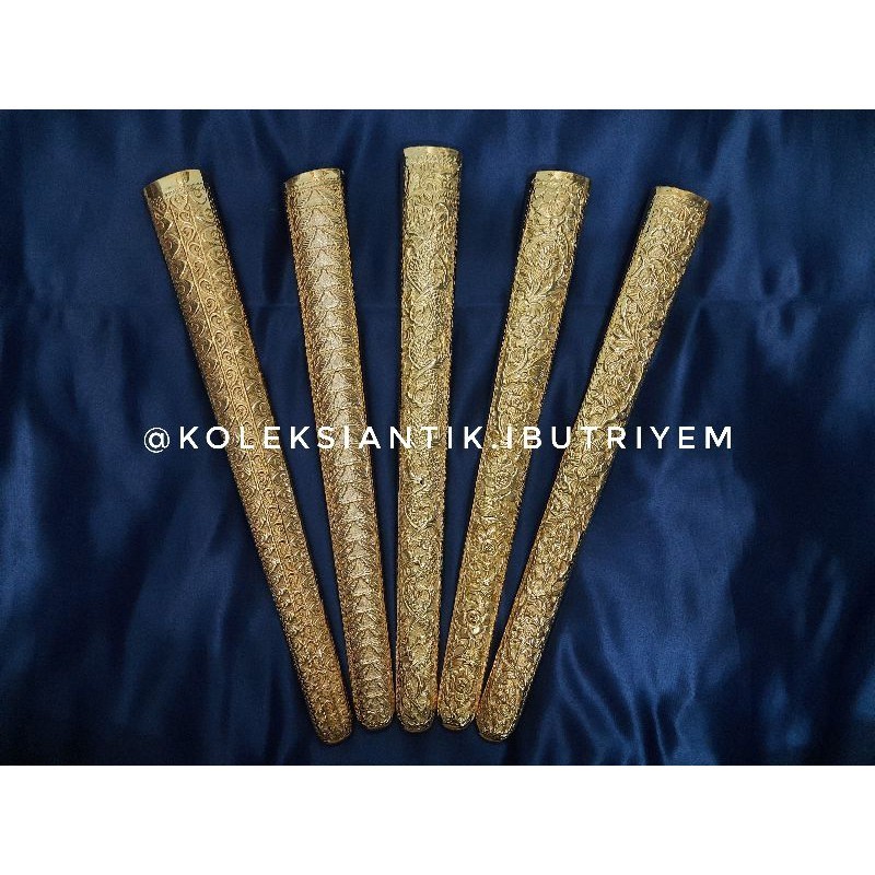 Pendok Keris Bunton Sepuh Emas