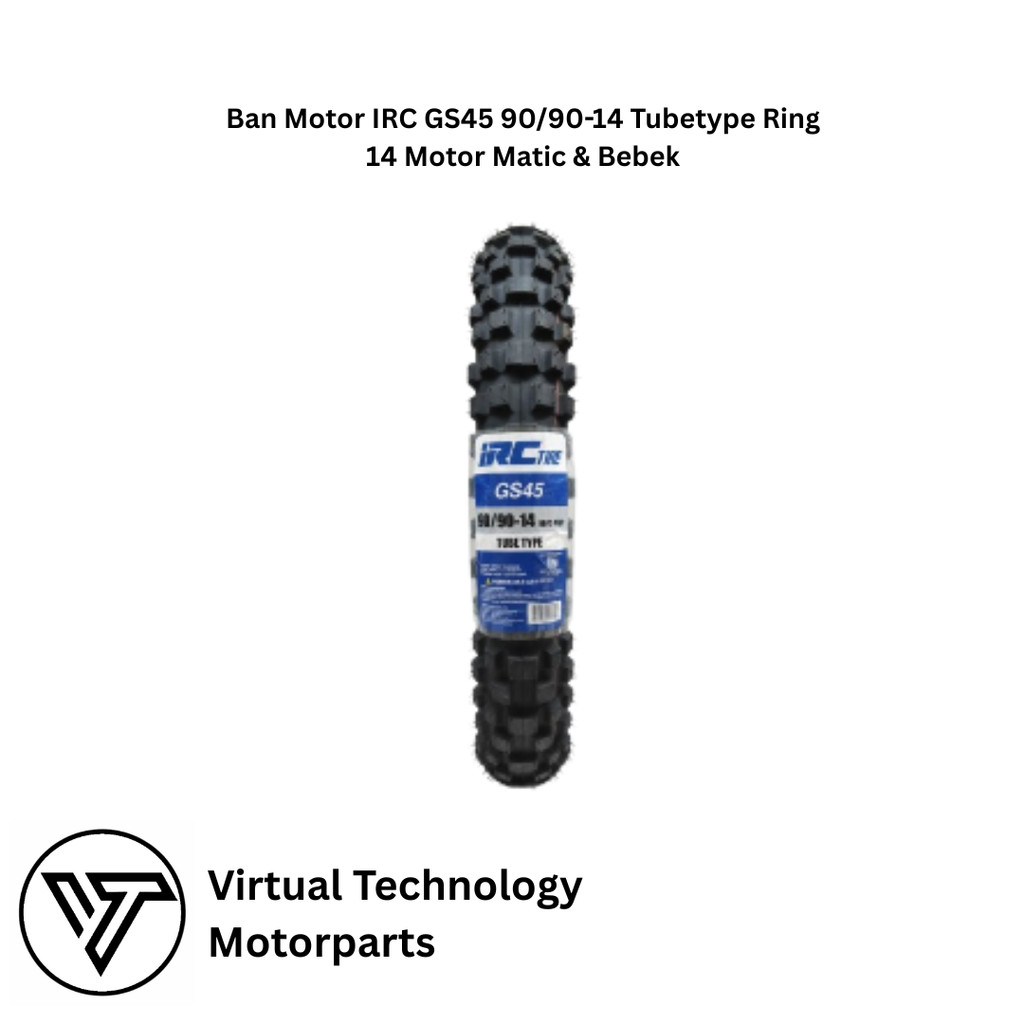 Ban Motor IRC GS45 90/90-14 Tubetype Ring 14 Motor Matic & Bebek
