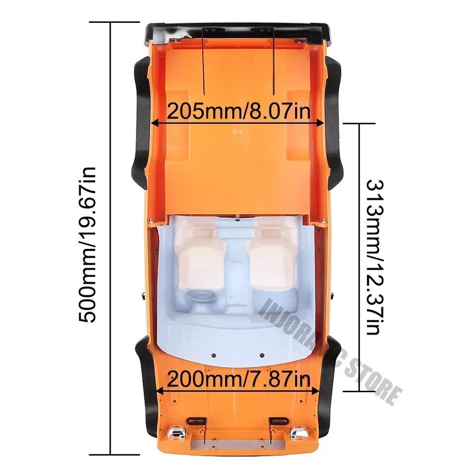 Hard Plastic 313mm Wheelbase Pickup Cherokee Body Shell Kit for 1/10 RC Rock Crawler Axial SCX10 & S