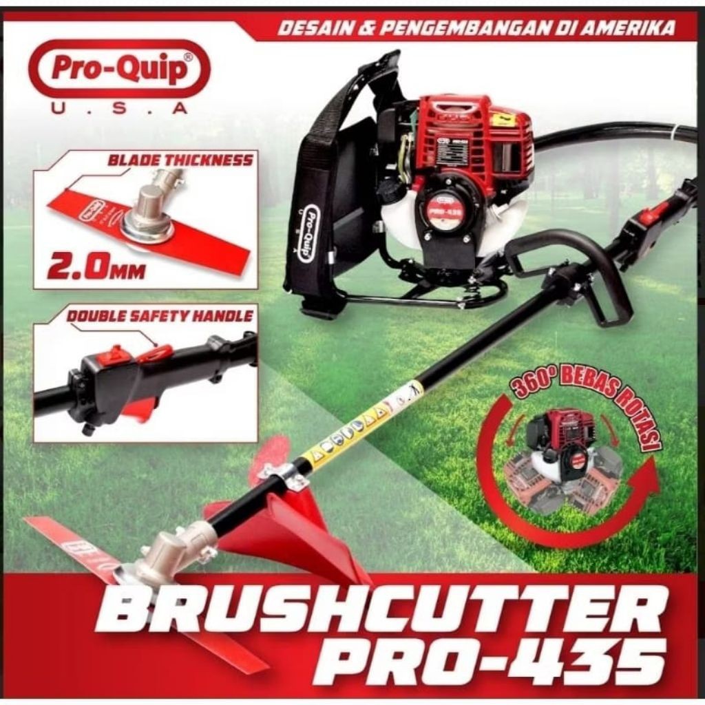 PRO435/4TAK FULLSET LENGKAP MESIN PEMOTONG RUMPUT 4TAK PROQUIP PRO-435