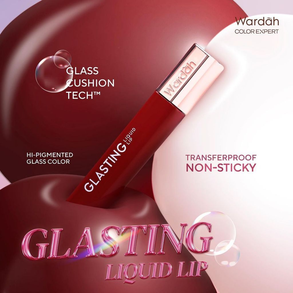 (Rusa_Tersesat) Wardah Glasting Liquid Lipstick Transferproof 16 Jam
