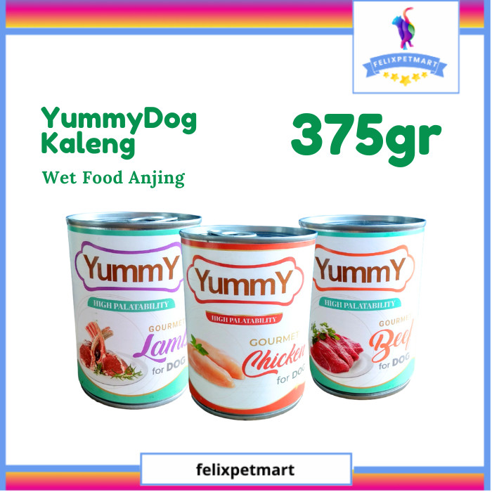 YUMMY DOG KALENG 375 GRAM dog food yummy