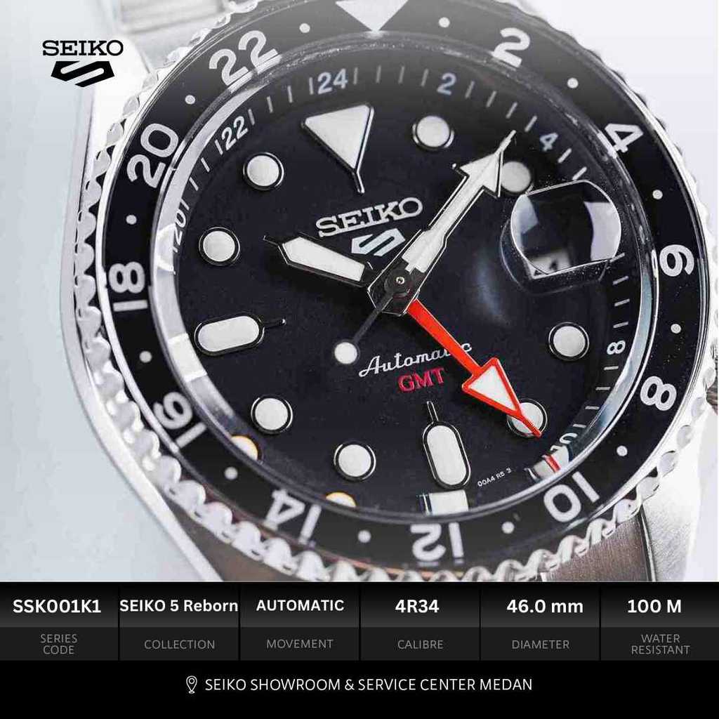 SEIKO Showroom Medan -  Seiko 5 Reborn GMT SSK001