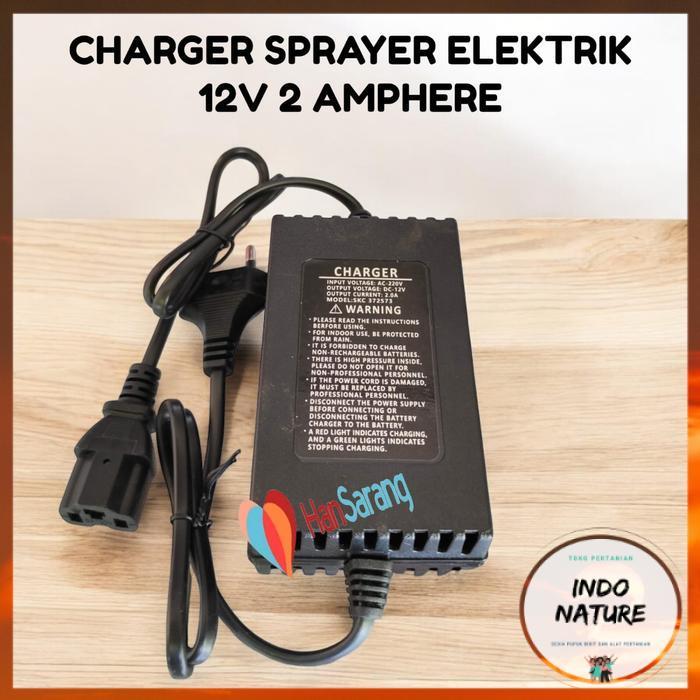 [ HS IndoNature ] Charger Sprayer Elektrik 2A 12V Cocok Untuk Semua Merk Sprayer Cas Casan OSSO SWAN