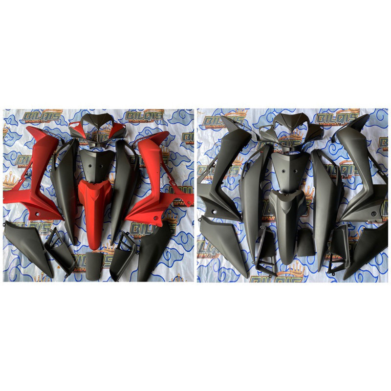 MURAH cover full body halus supra x125 R / batman karburator merah doff