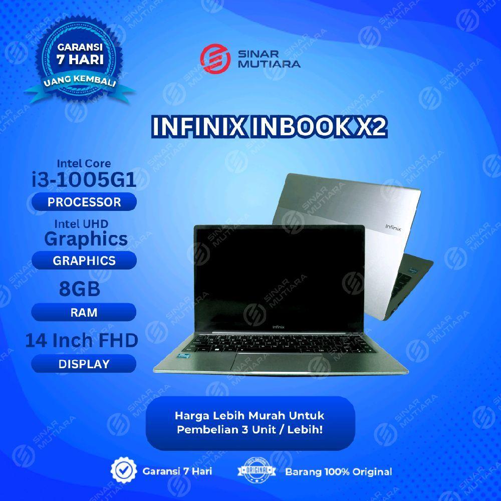 INFINIX INBOOK X2 i3 1005G1 8 GB (14") - LAPTOP SECOND ORIGINAL SINAR MUTIARA CELL