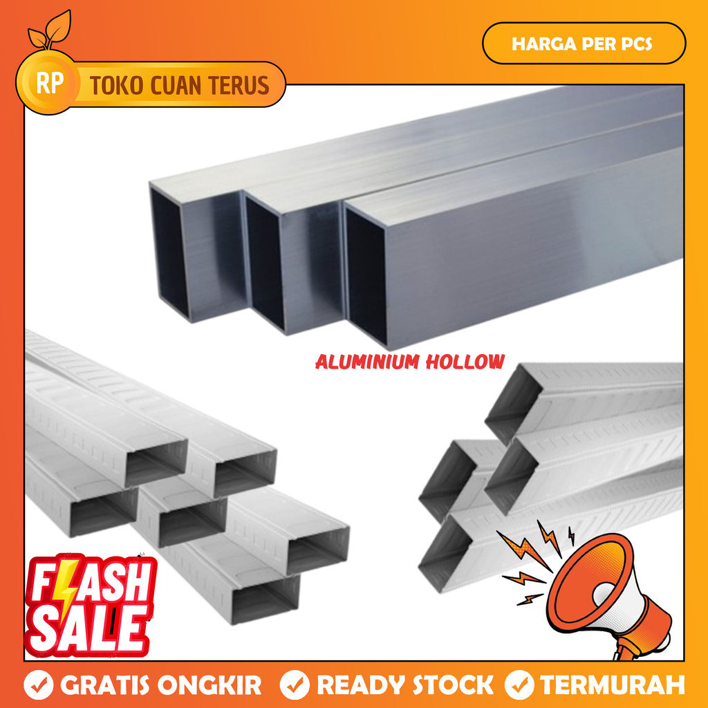[Instan] Aluminium Segi Kotak Holo Jidar Hollow Almunium 1 In X 2 Inci Hollo 1x2 Inch 2.5 Cm X 5cm A