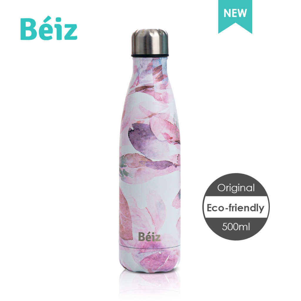 Pink Leaf - Beiz Botol Minum Stainless Steel special edition- 500ML