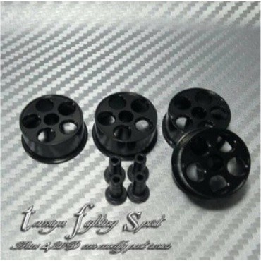 Rep Velg ALU Tamiya 4pcs 94710  Aluminium Wheel  Velg ALU 5 M Black (VA5M01)