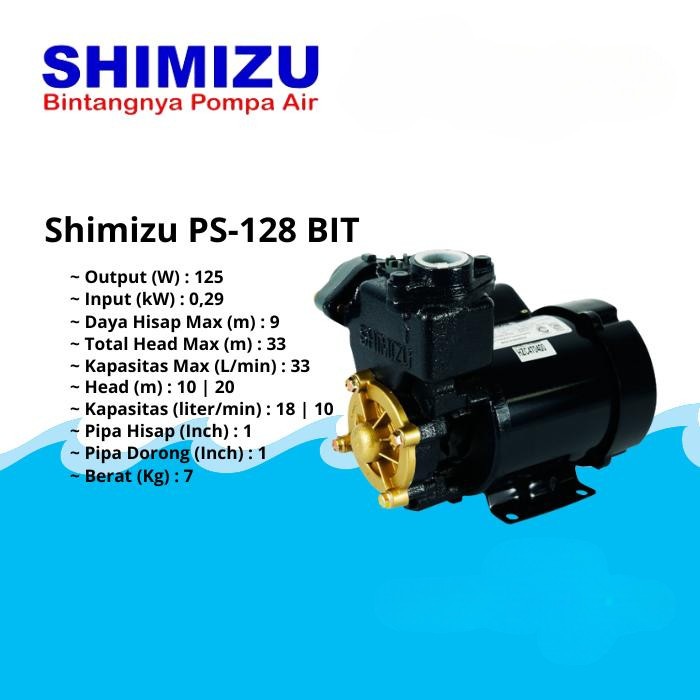 Mesin Pompa Air Shimizu type PS-128 BIT