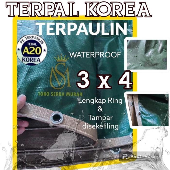 PROMO  Terpal A20 3x4 UV KOREA Import, terpal terop terpal jemuran terpal kolam terpal truk dll warn