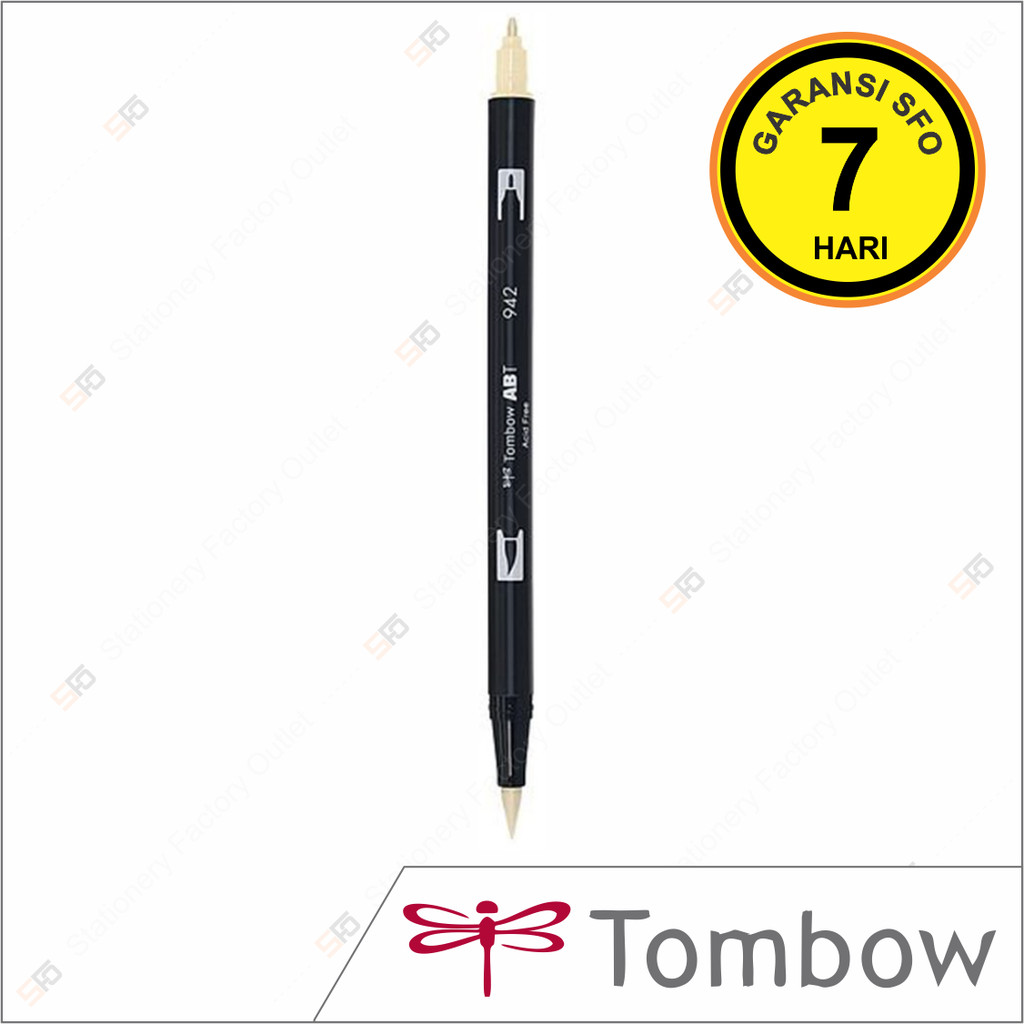 Dual Brush Pen Tombow 942 - Tan - ABT Satuan