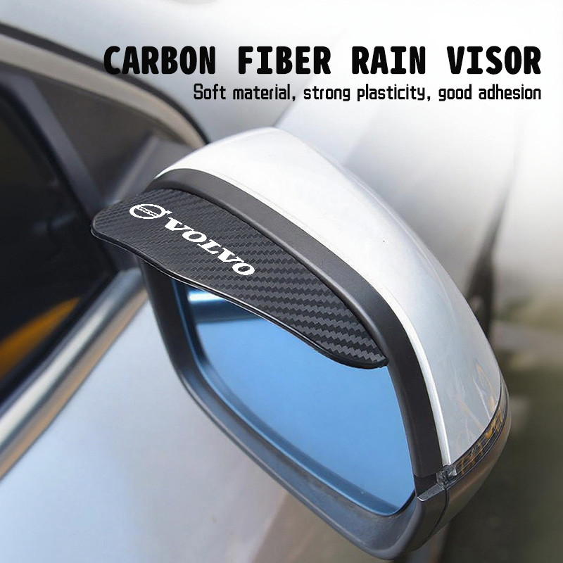 For Volvo Car Rearview Mirror Rain EyebrowAuto Car Rear View Side Rain Shield V60 V50 V40 S80 S60 S9