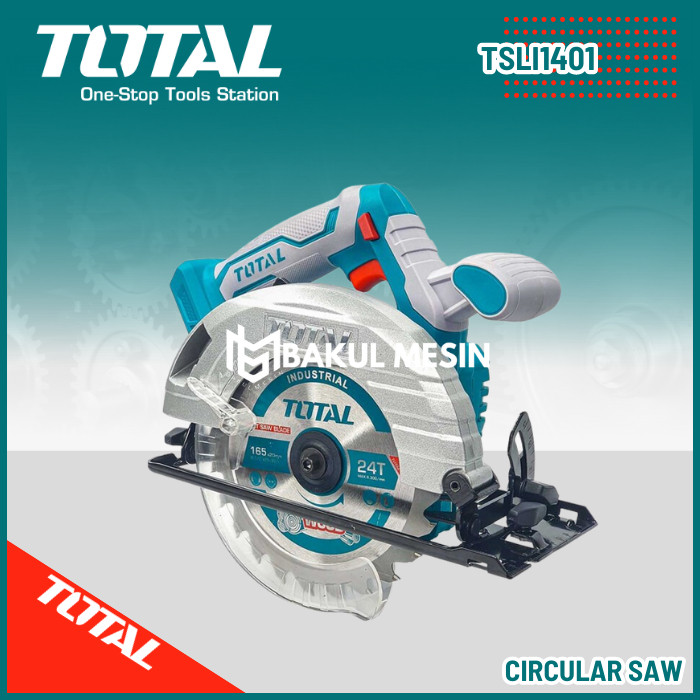 TOTAL TOOLS TSLI1401 cordless circular saw 20V mesin gergaji kayu