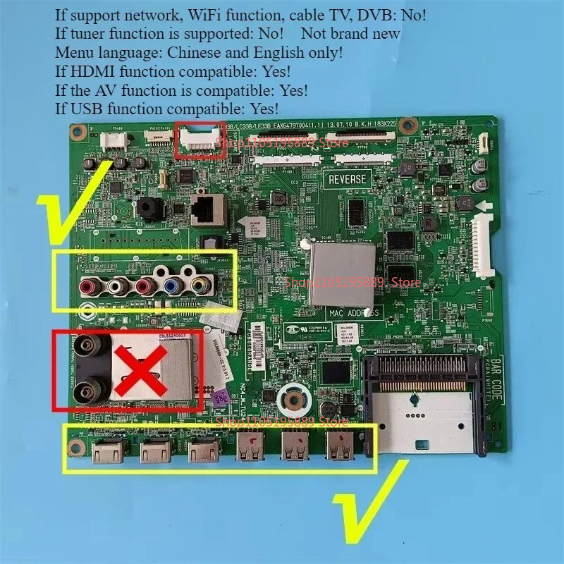 For EAX64797004(11) EAX64797003(12) Motherboard for 42LA660V 42LA690S 47LA660V 55LA740V Main Board E