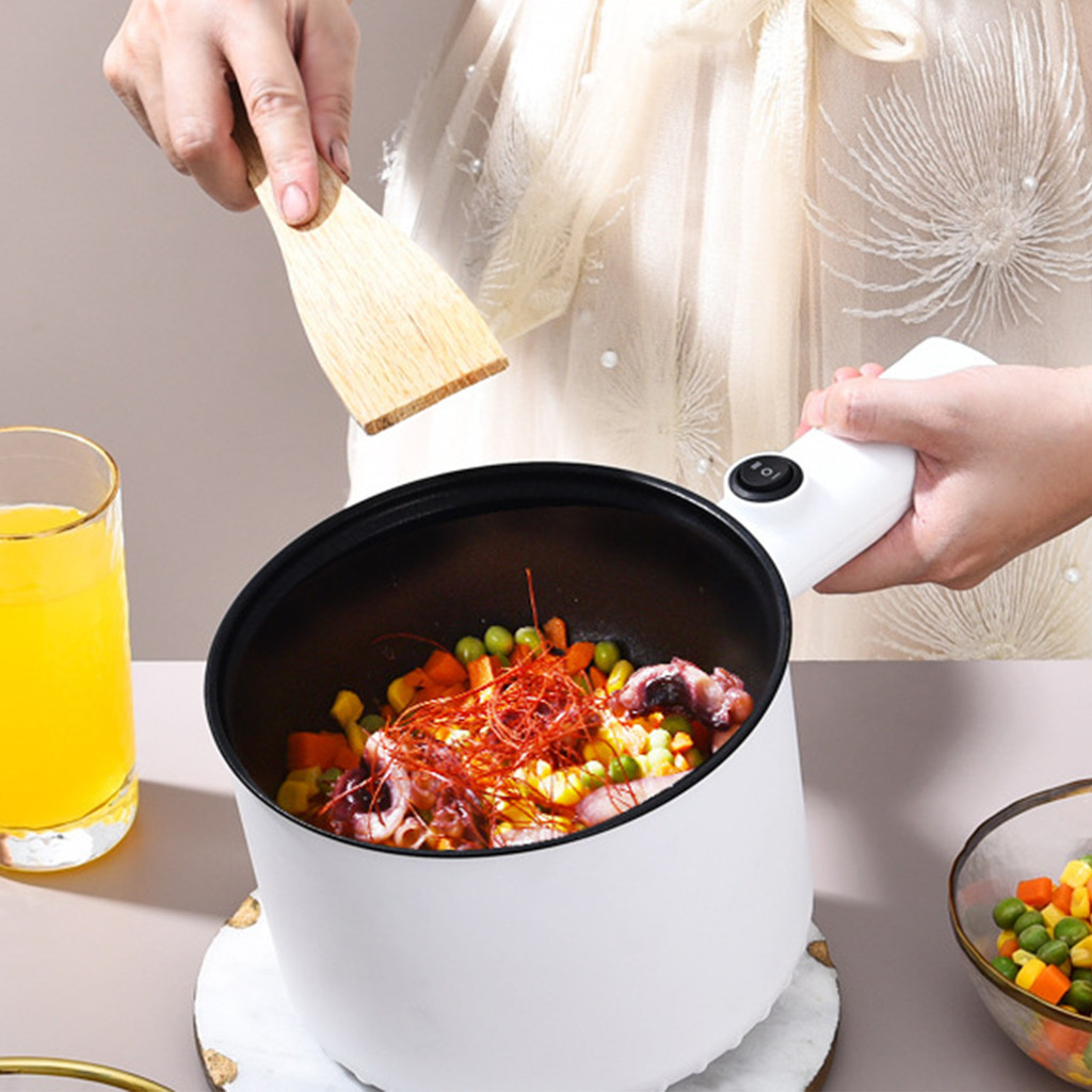 1.5L Electric Cooking Pot Non Stick 2 Gear Temperatures Multifunctional Mini Electric Hot Pot for Do