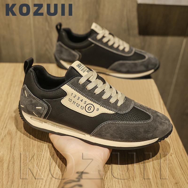 Kozuii Sepatu Pria Sepatu Sport Pria Kasual Sepatu Kerja dan Kuliah Cowok