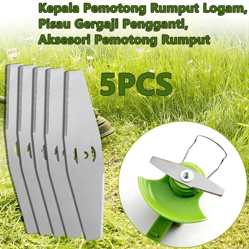 5pcs Pisau Mesin Potong Rumput 15cm Baterai Brush Cutter Blade/pisau Potong Rumput Baja/pisau Rumput