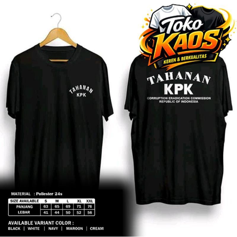 BAJU KAOS TAHANAN KPK #TAHANAN #KPK #PREMIUM