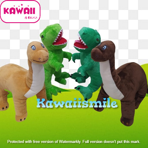 Ks/Boneka Plush Toys Anak Perempuan Laki Laki Animal Binatang Dinosaurus Tirex Brontosaurus Soft Cute