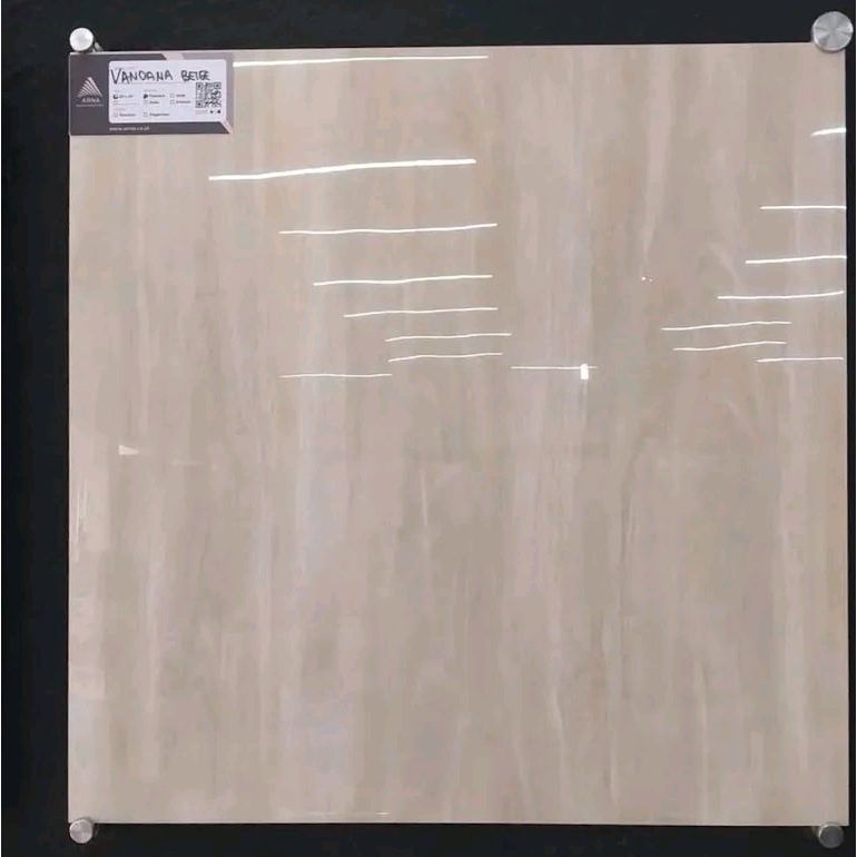 Granit Lantai Dan Dinding 60x60 Vandana Beige Glazed Polish | Kilap | Glossy Product Arna