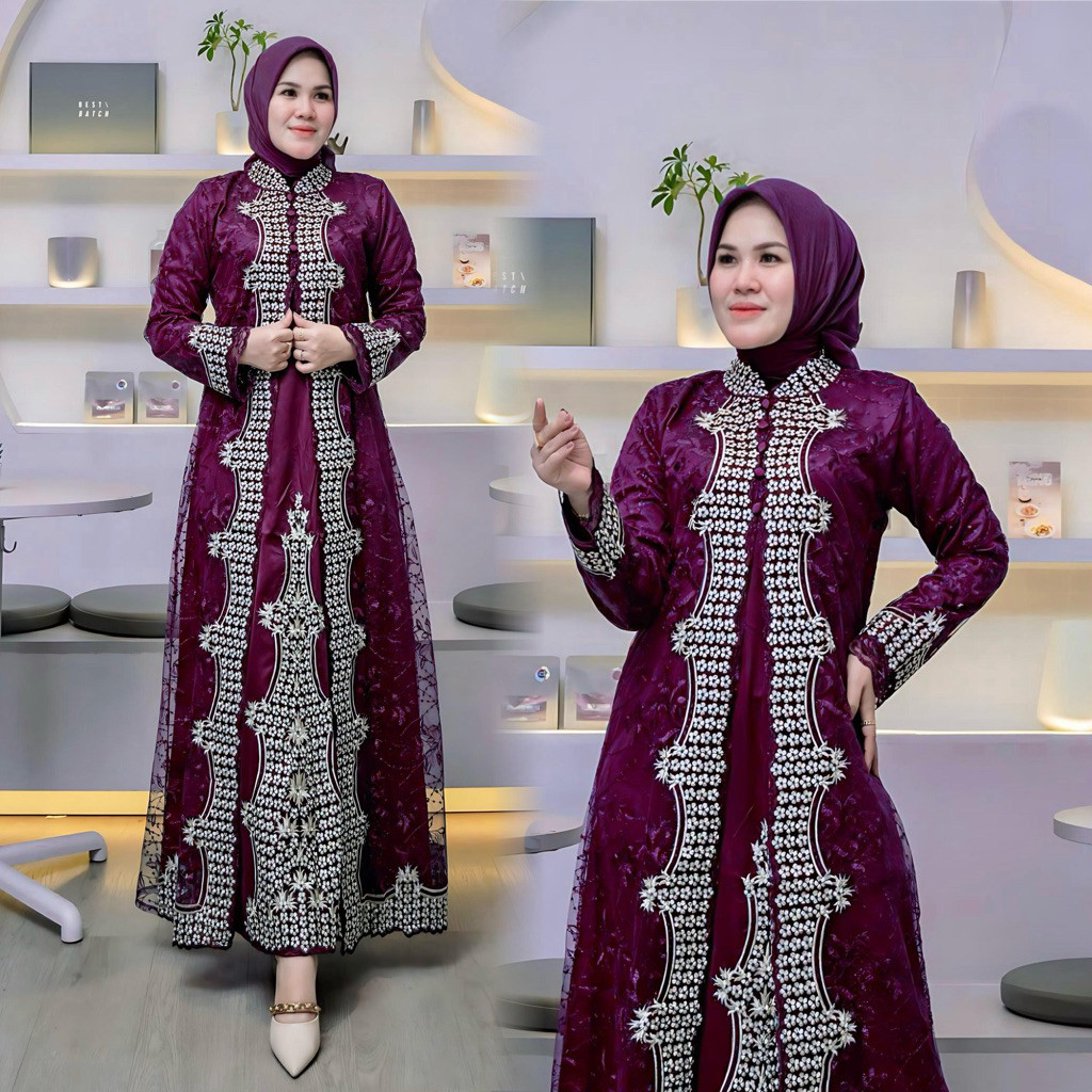 Gamis Tile Asoka|Gamis Tile Balon|Gamis|Gamis Pesta|Gamis Kondangan|Gamis Tile|Gamis Brukat|Gamis Br